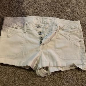 Rue 21 white jean shorts